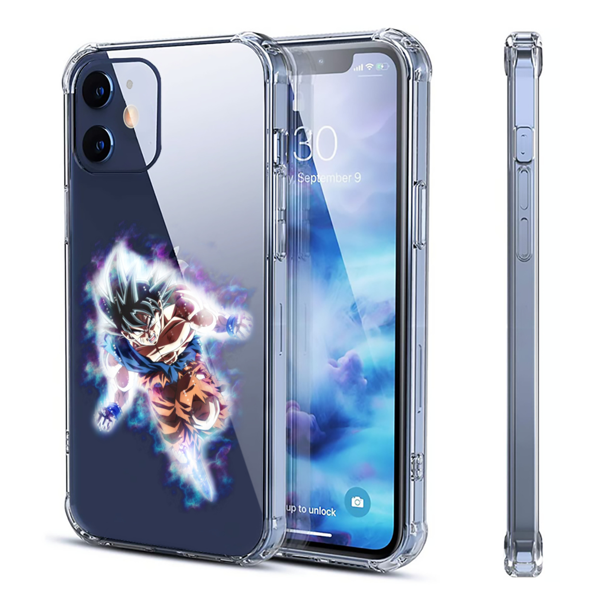 （画像用） ドラゴンボール 孫悟空（そん ごくう）Son Goku カカロット DRAGON BALL Kakarotto 【iPhone 12シリーズ対応】透明スマホケース（クリアソフトケース）
